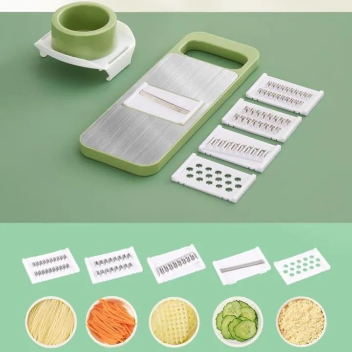 5in1 Vegetable Cutter Stainless Steel - Multifunctional Grater