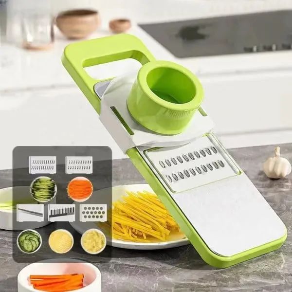 5in1 Vegetable Cutter Stainless Steel - Multifunctional Grater