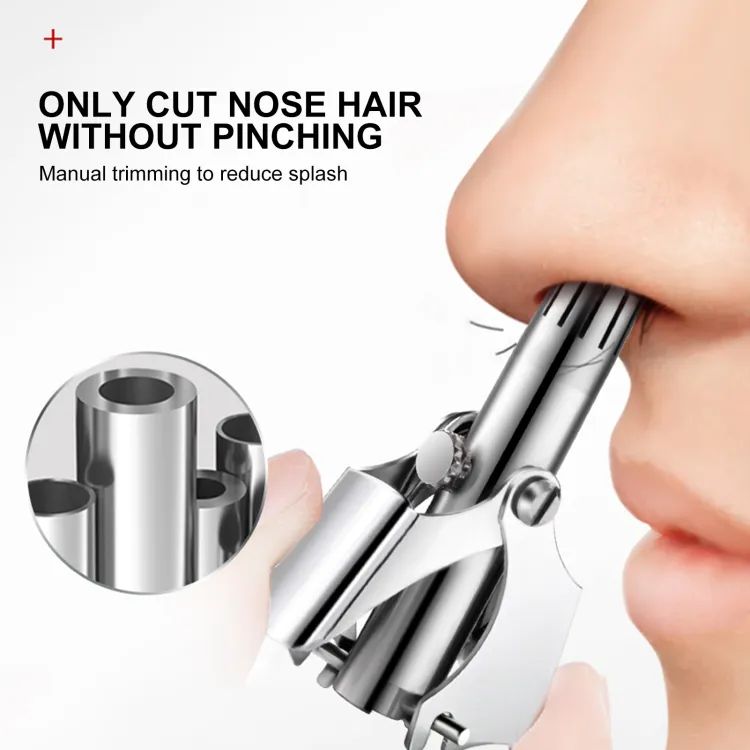 Imported Manual Nose Hair Trimmer - Mini Portable Stainless Steel